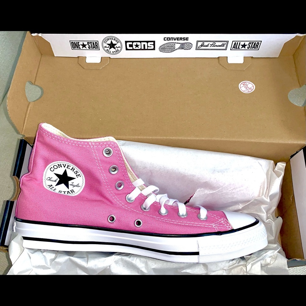 Brand new with box bubble gum pink converse!